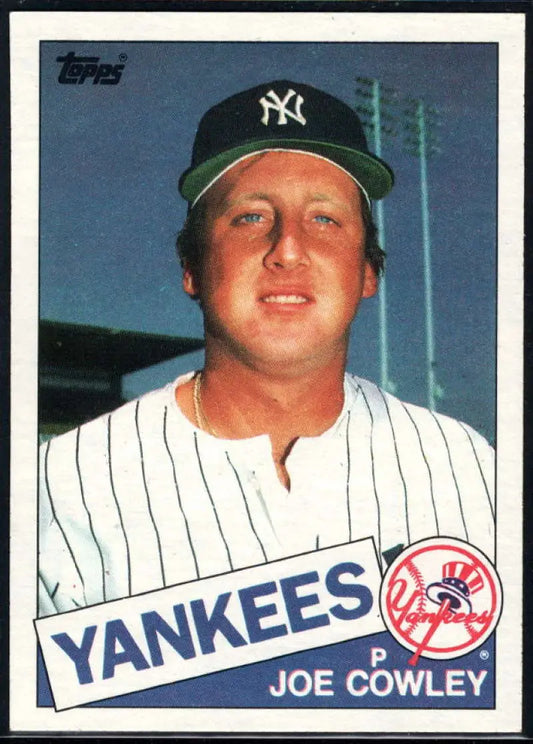 1985 Topps #769 Joe Cowley EX Excellent New York Yankees Baseball Card - Baseball Card Single