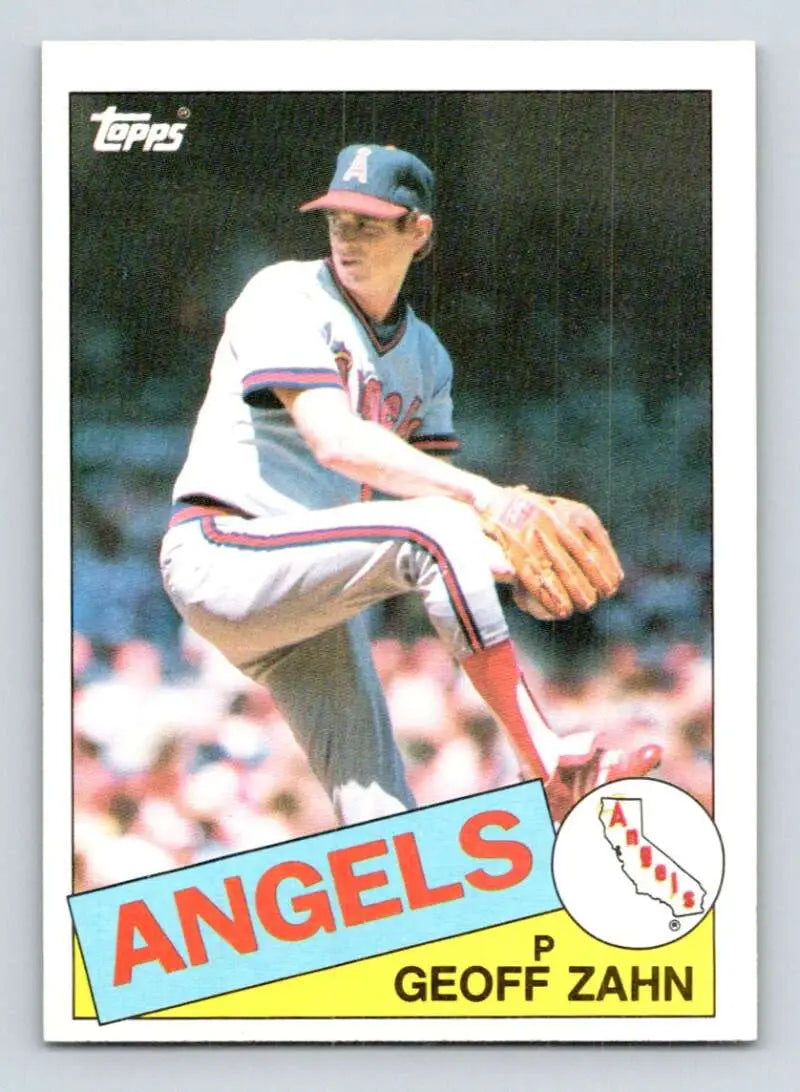 1985 Topps #771 Geoff Zahn EX Excellent California Angels Baseball Card - Baseball Card Single