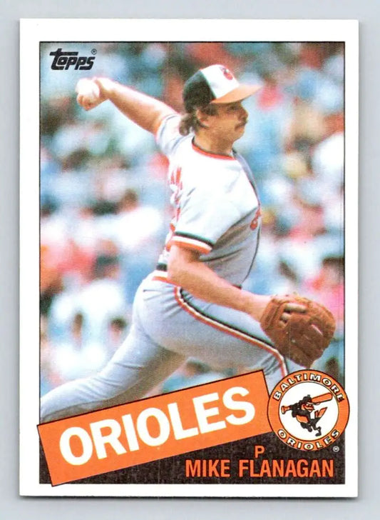 1985 Topps #780 Mike Flanagan EX Excellent Baltimore Orioles Baseball Card - Baseball Card Single