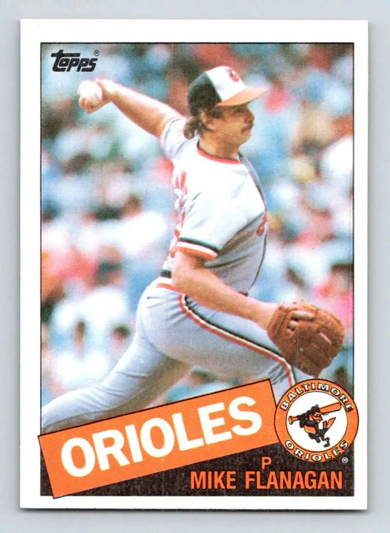 1985 Topps #780 Mike Flanagan EX Excellent Baltimore Orioles Baseball Card - Baseball Card Single