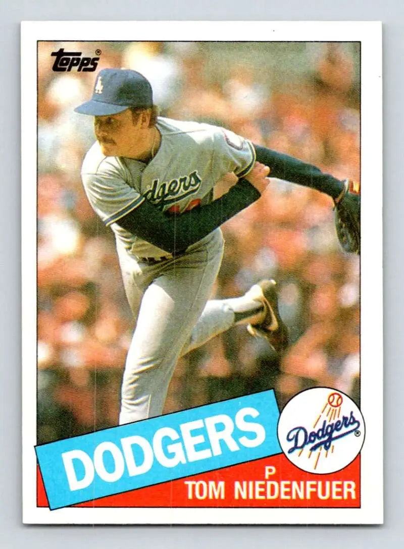 1985 Topps #782 Tom Niedenfuer EX Excellent Los Angeles Dodgers Baseball Card - Baseball Card Single