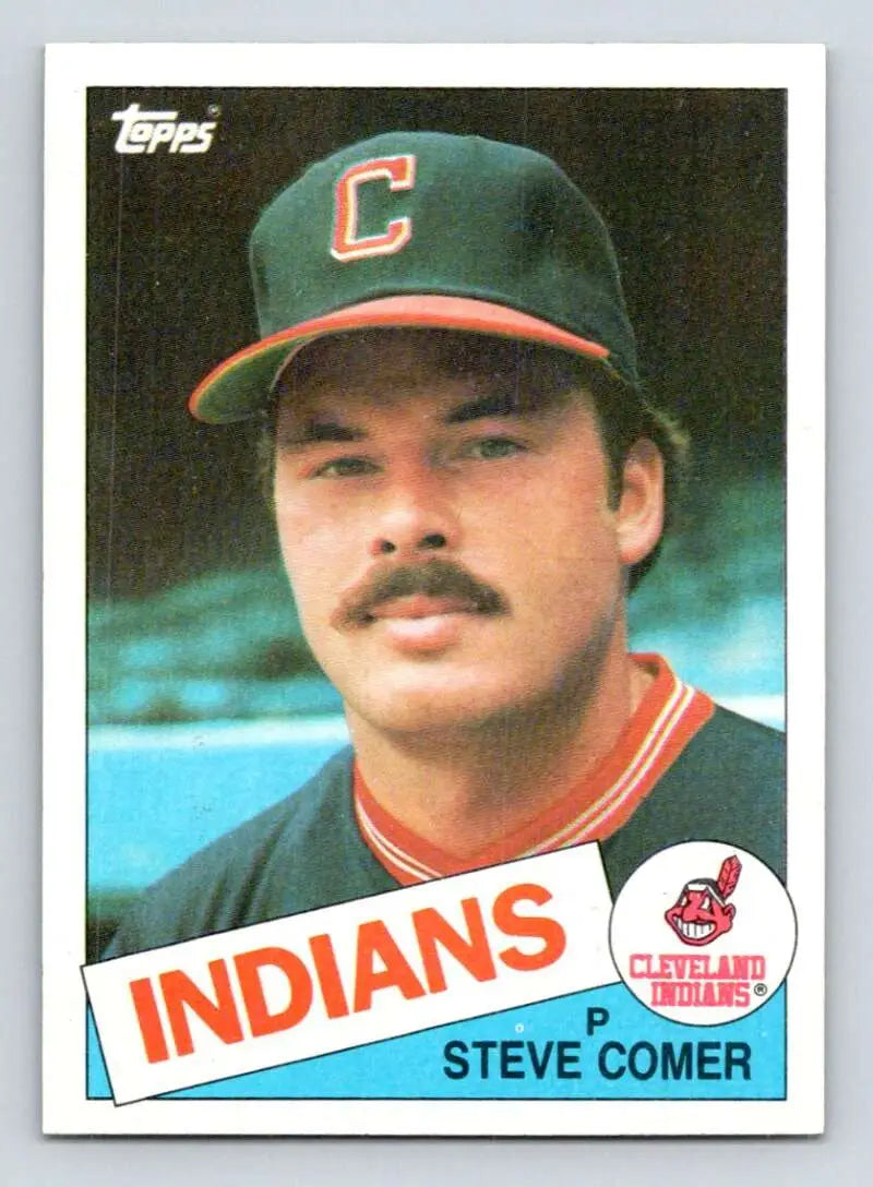 1985 Topps #788 Steve Comer EX Excellent Cleveland Indians Baseball Card - Baseball Card Single