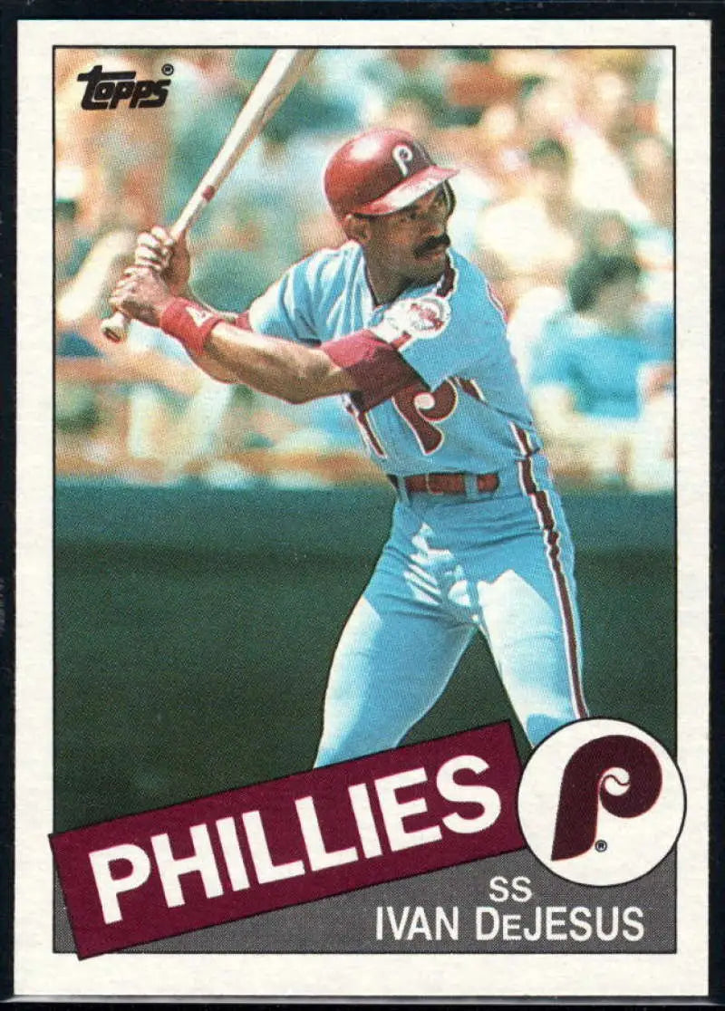 1985 Topps #791 Ivan DeJesus EX Excellent Philadelphia Phillies Baseball Card - Baseball Card Single