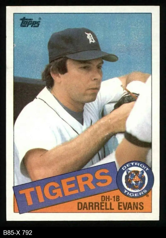 1985 Topps #792 Darrell Evans EX Excellent Detroit Tigers Baseball Card - Baseball Card Single
