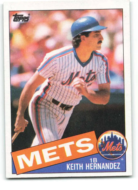 1985 Topps #80 Keith Hernandez EX Excellent New York Mets Baseball Card - Baseball Card Single