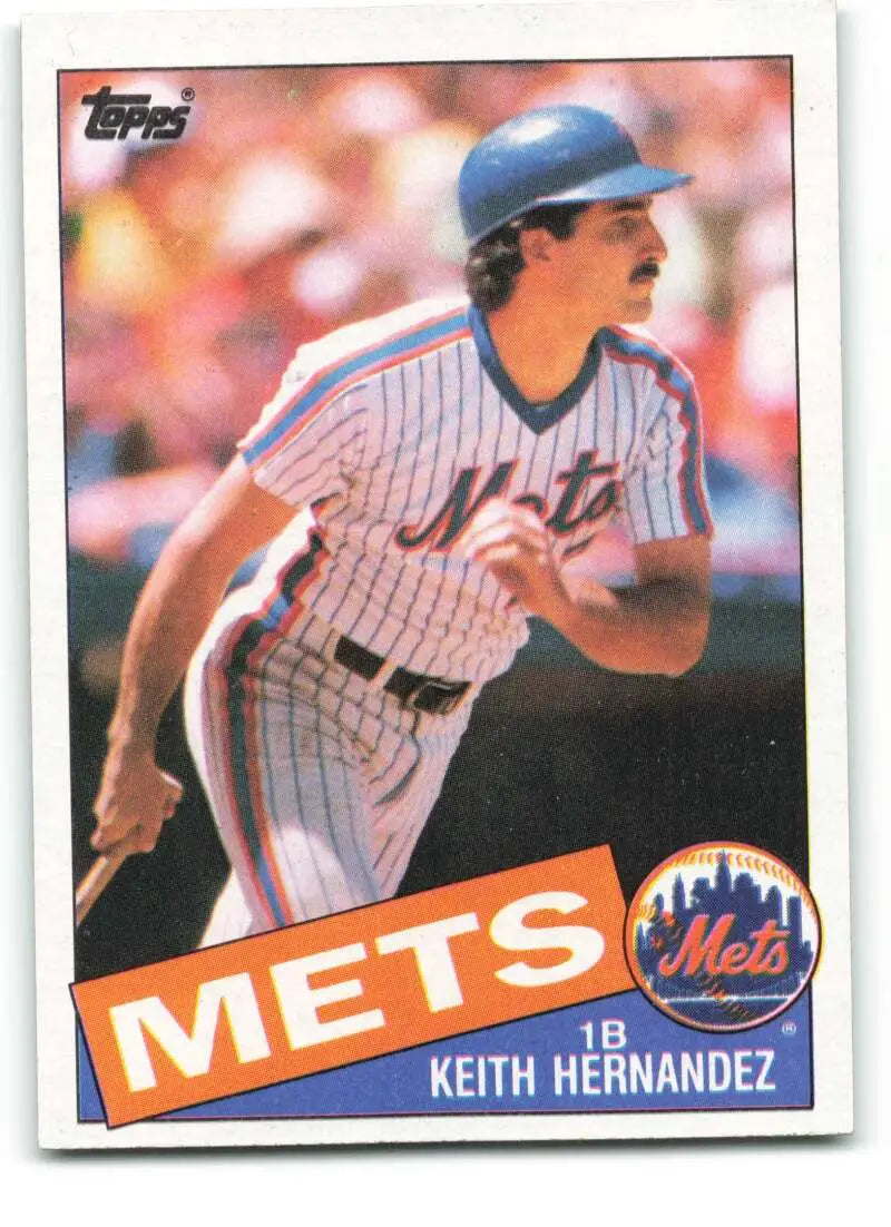 1985 Topps #80 Keith Hernandez EX Excellent New York Mets Baseball Card - Baseball Card Single