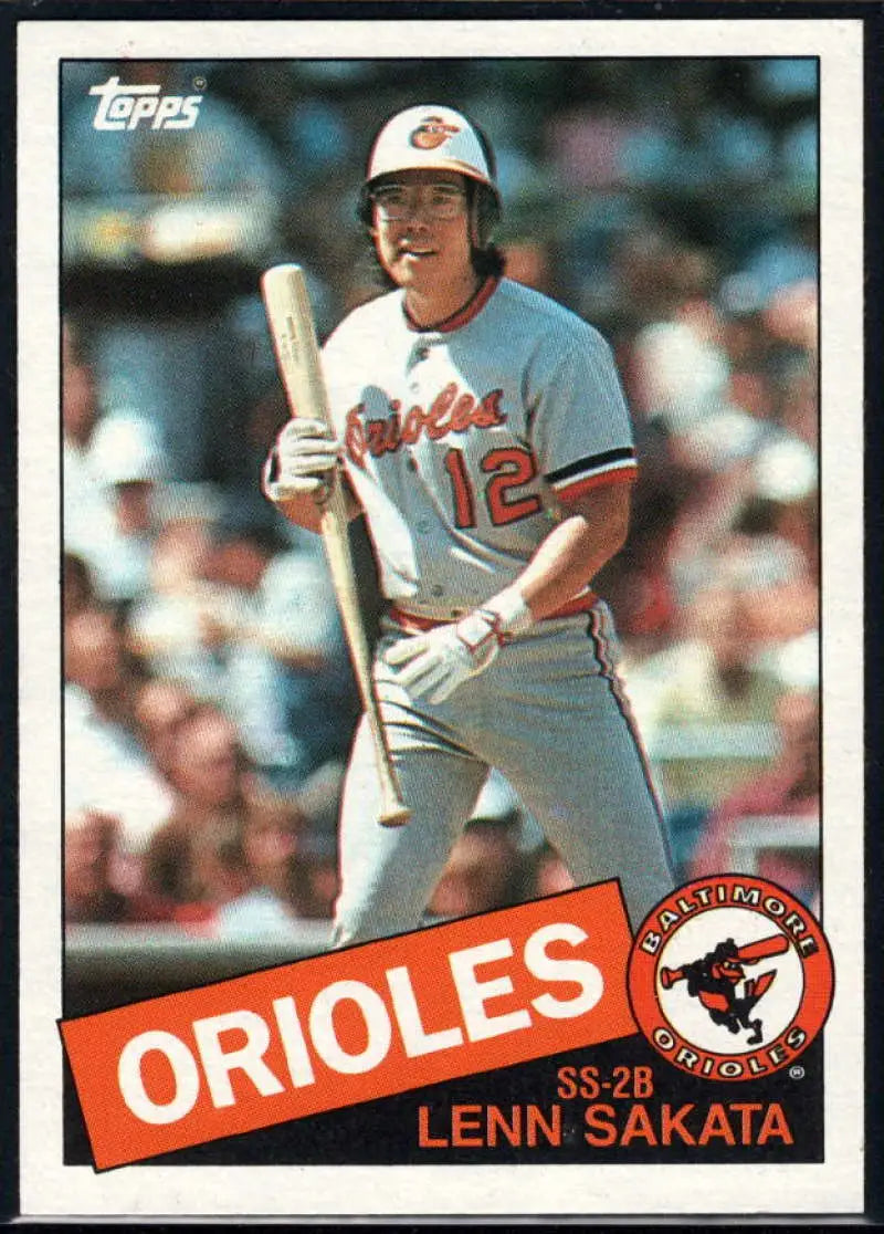 1985 Topps #81 Lenn Sakata EX Excellent Baltimore Orioles Baseball Card - Baseball Card Single