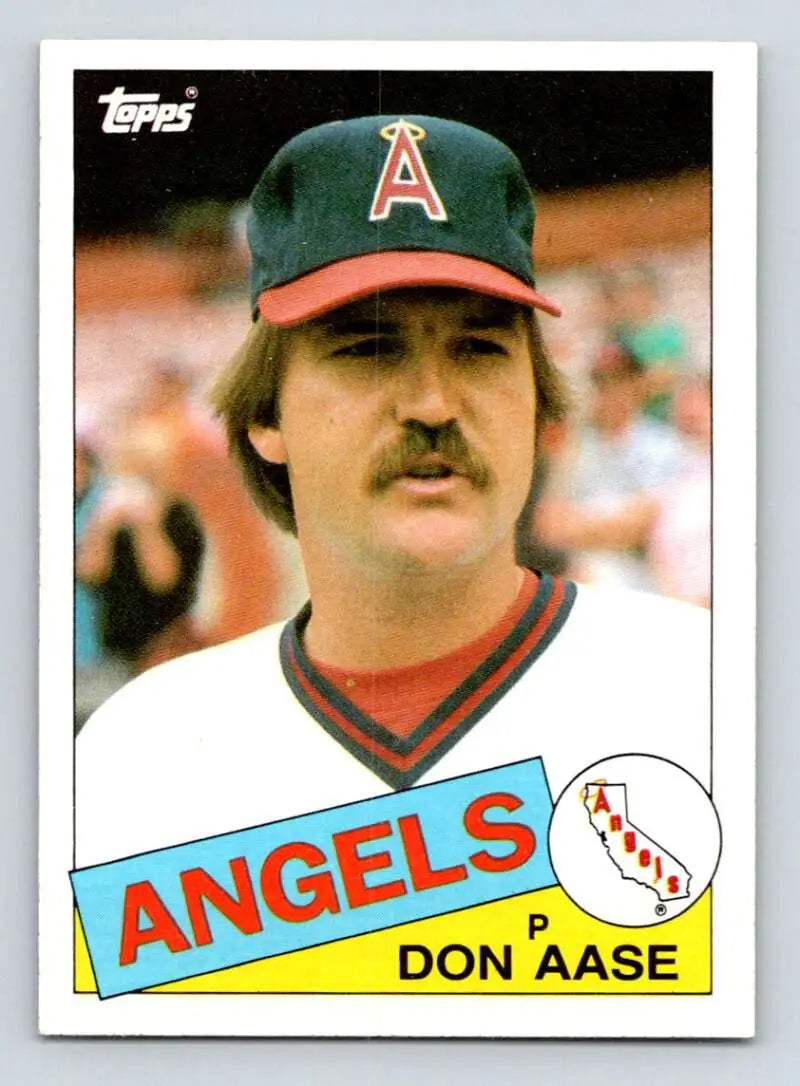 1985 Topps #86 Don Aase EX Excellent California Angels Baseball Card - Baseball Card Single