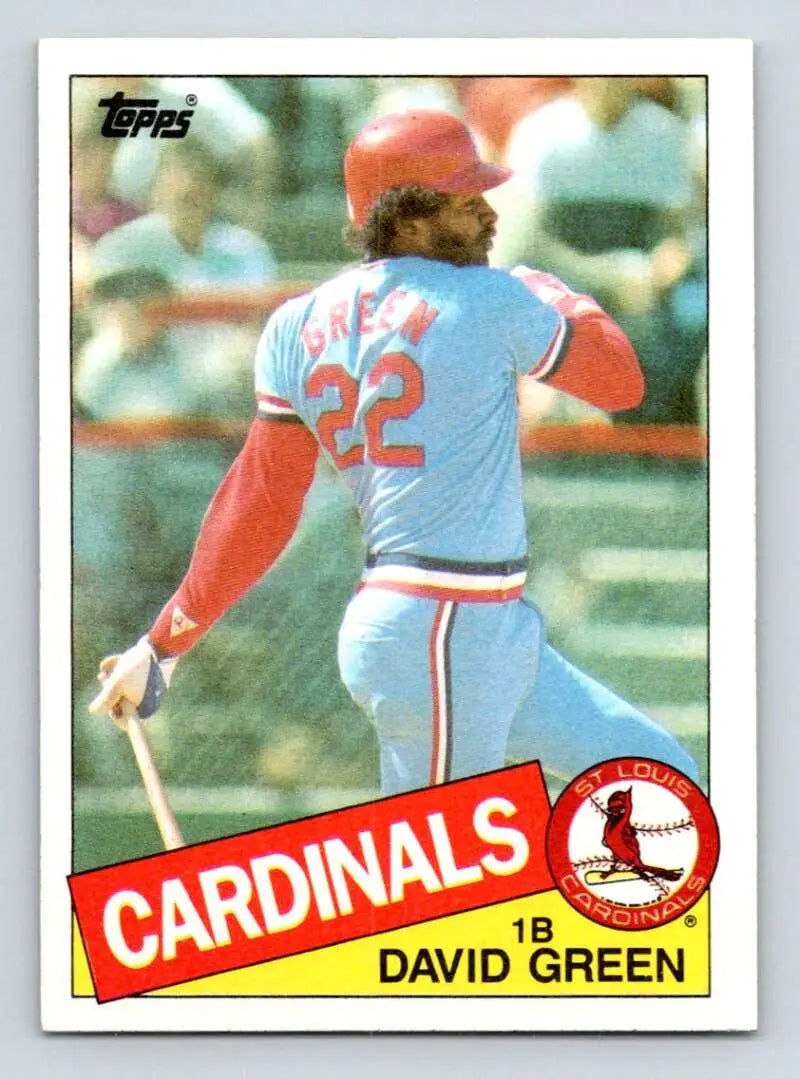 1985 Topps #87 David Green EX Excellent St. Louis Cardinals Baseball Card - Baseball Card Single