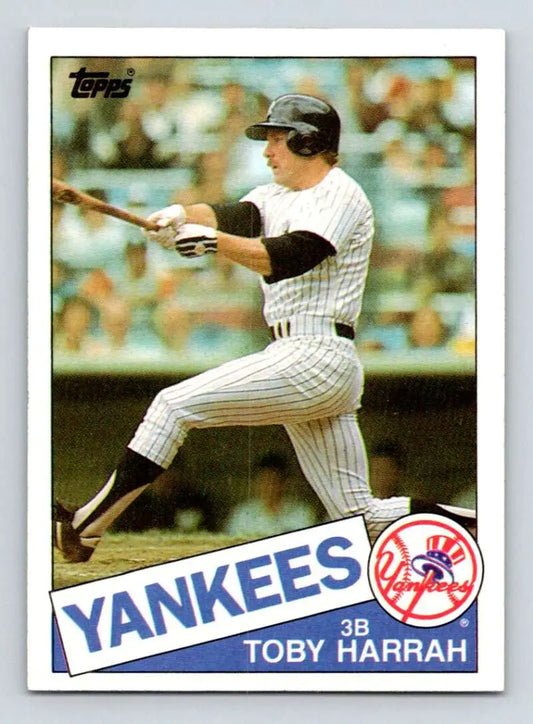 1985 Topps #94 Toby Harrah EX Excellent New York Yankees Baseball Card - Baseball Card Single