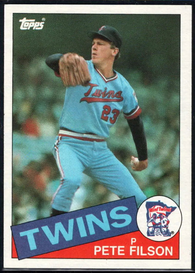 1985 Topps #97 Pete Filson EX Excellent Minnesota Twins Baseball Card - Baseball Card Single