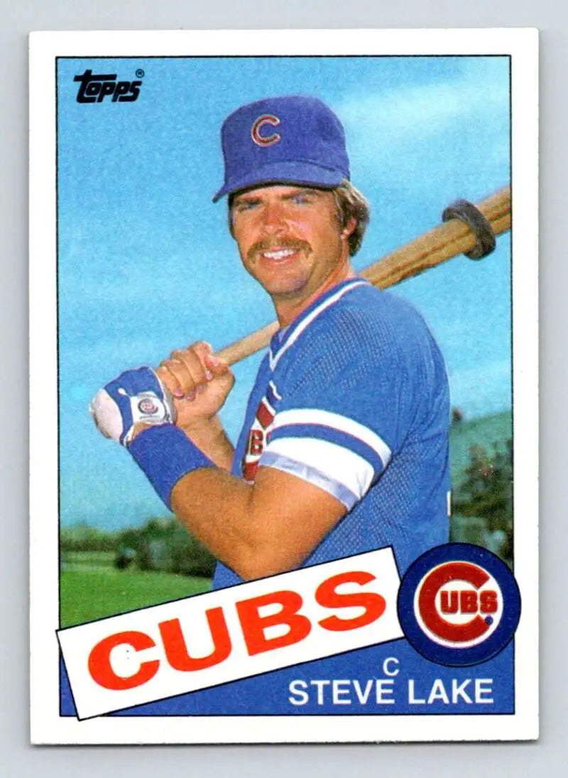1985 Topps #98 Steve Lake EX Excellent Chicago Cubs Baseball Card - Baseball Card Single