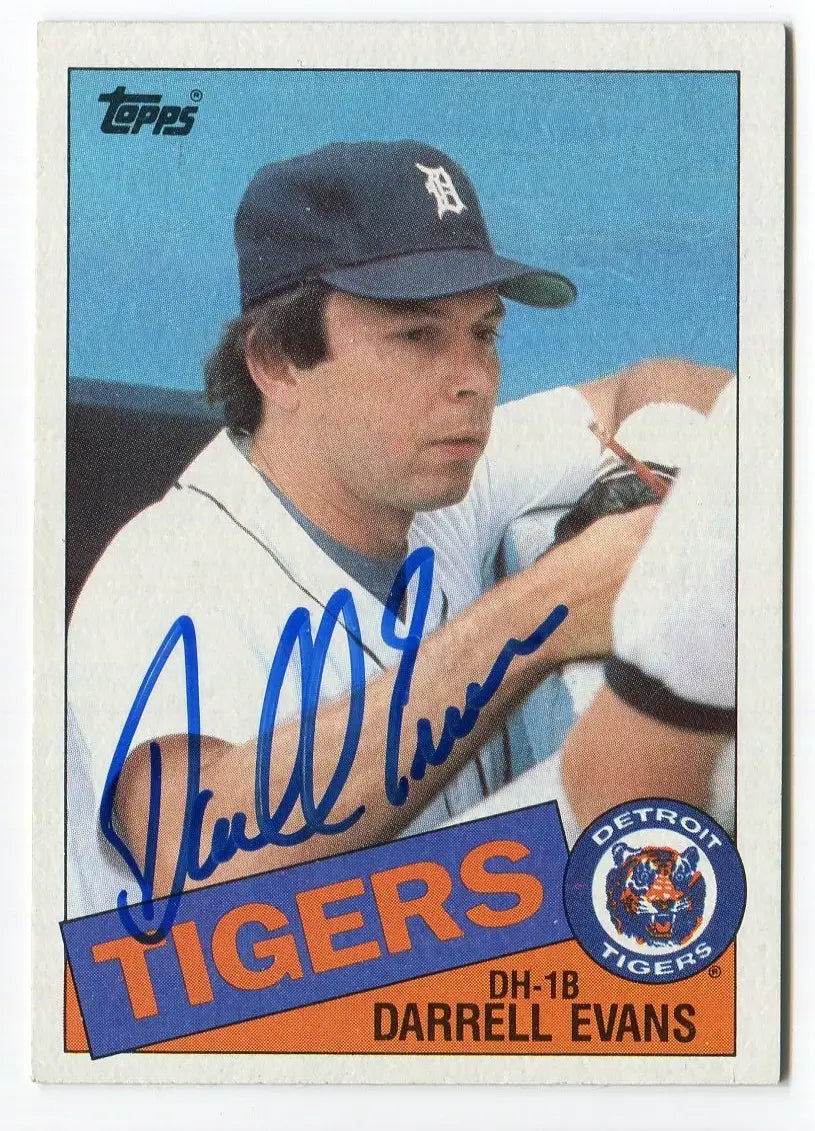 1985 Topps Darrell Evans #792 Signed Auto Autograph HA Historic Autographs - Baseball Card Single