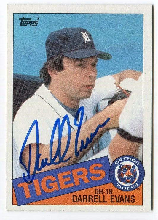 1985 Topps Darrell Evans #792 Signed Auto Autograph HA Historic Autographs - Baseball Card Single