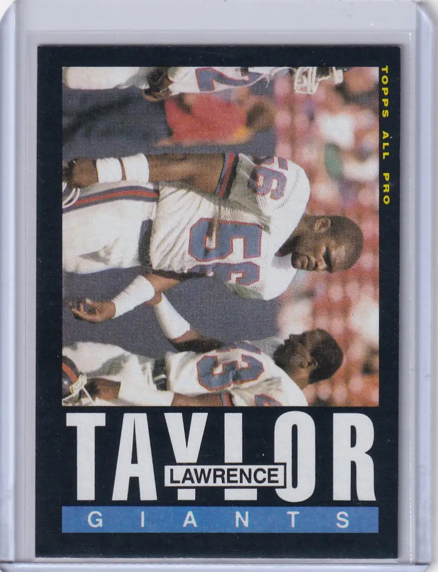 1985 Topps Football #124 Lawrence Taylor card for New York Giants collectors