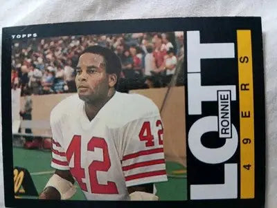 1985 Topps - Ronnie Lott #156. San Francisco 49ers. NRMT+ - Football Card Single