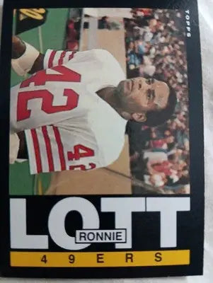 1985 Topps - Ronnie Lott #156. San Francisco 49ers. NRMT+ - Football Card Single