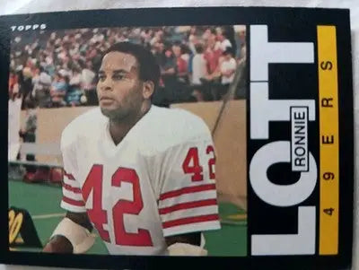 1985 Topps - Ronnie Lott #156. San Francisco 49ers. NRMT+ - Football Card Single