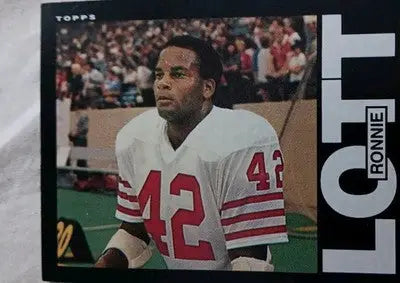 1985 Topps - Ronnie Lott #156. San Francisco 49ers. NRMT+ - Football Card Single