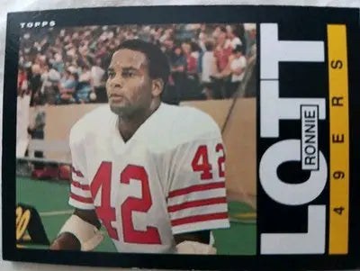 1985 Topps - Ronnie Lott #156. San Francisco 49ers. NRMT+ - Football Card Single