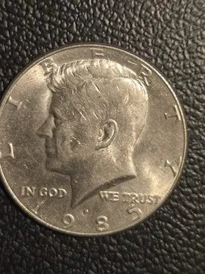 1985 USA 50 Cent Coin - 91.67% Nickel Very Fine Condition Collectible