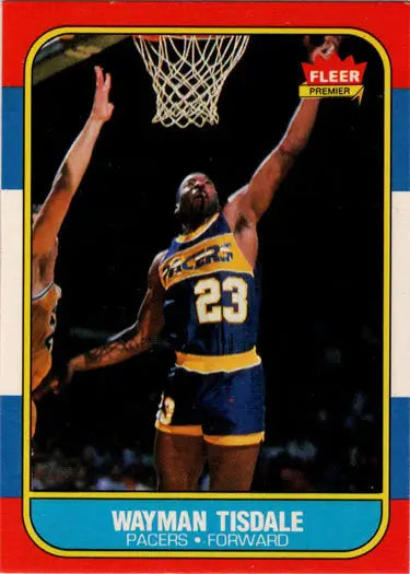 1986-87 Fleer Basketball Wayman Tisdale rookie card, base rookie card collectible