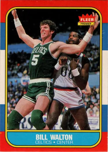 1986-87 Fleer Basketball Bill Walton base rookie card for collectors