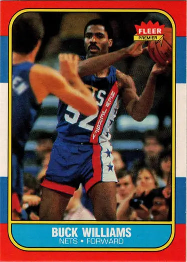 Buck Williams basketball card from 1986-87 Fleer with base rookie card image