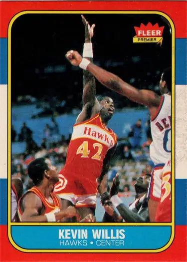 Kevin Willis basketball card 1986-87 Fleer base rookie card basketball memorabilia