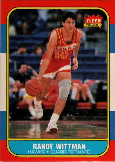 1986-87 Fleer Basketball Randy Wittman rookie card, a collectible base rookie card