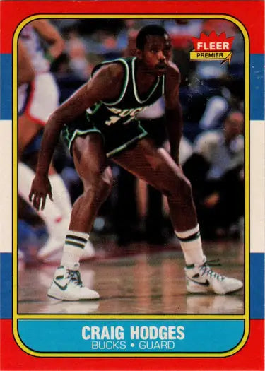 1986-87 Fleer Craig Hodges basketball rookie card, base rookie card collectible