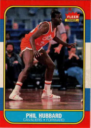 Phil Hubbard 1986-87 Fleer Basketball rookie card, base rookie card collectible
