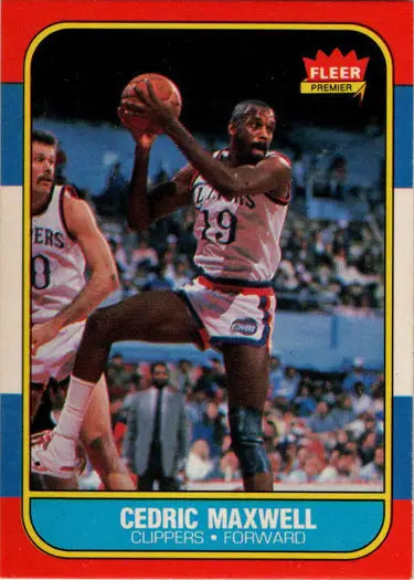 1986-87 Fleer Basketball Cedric Maxwell base rookie card for basketball collectors