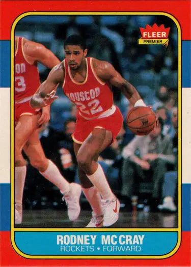 1986-87 Fleer Basketball Rodney McCray base rookie card for collection or trading