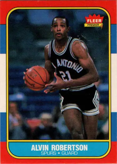 Alvin Robertson 1986-87 Fleer Basketball base rookie card for collectors