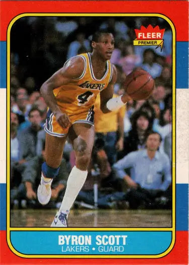 Byron Scott basketball card from 1986-87 Fleer Rookie Card collection