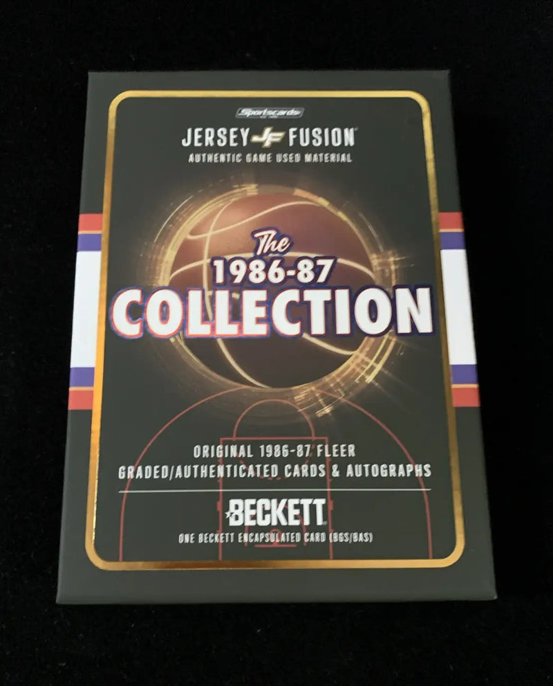 1986-87 Fleer Collection #1 Kareem Abdul-Jabbar Jersey Fusion Lakers Patch BGS - Basketball Card Single