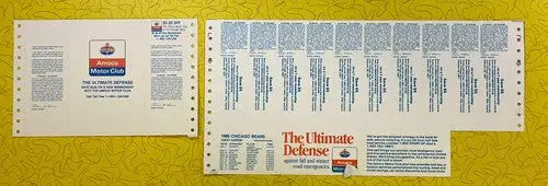 1986 Chicago Bears Season Football Ticket Proof Sheet Set NFC Playoffs Champion - Sports Memorabilia