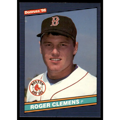 1986 Donruss #172 Roger Clemens EX/NM Boston Red Sox Baseball Card