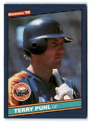 1986 Donruss #206 Terry Puhl - Trading Card