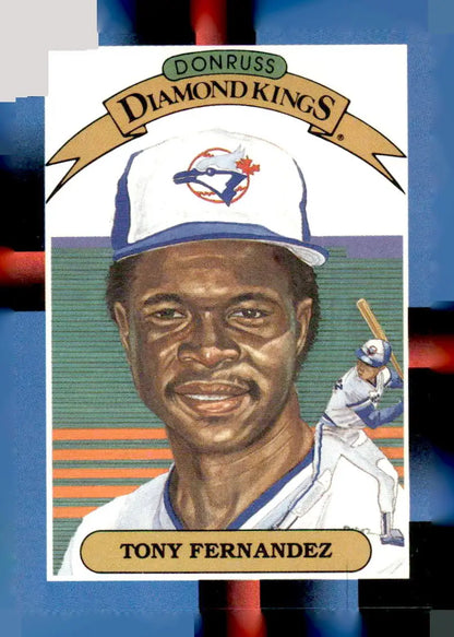 Vintage 1986 Donruss George Bell baseball card featuring Tony Fernandez Toronto Blue Jays