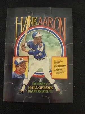 1986 Donruss - Hank Aaron Puzzle Card. Braves. NRMT+ - Baseball Card Single