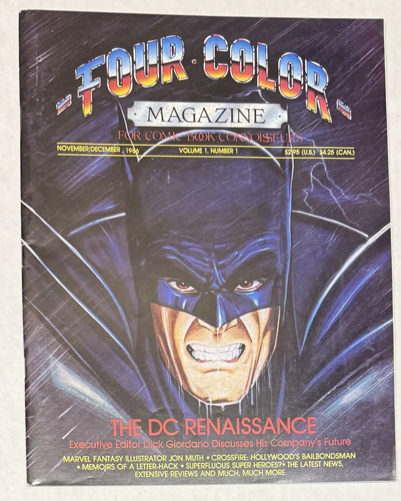 1986 FOUR COLOR Magazine #1 VF- 7.5 Batman / The DC Renaissance / Jon J Muth - Comic Book