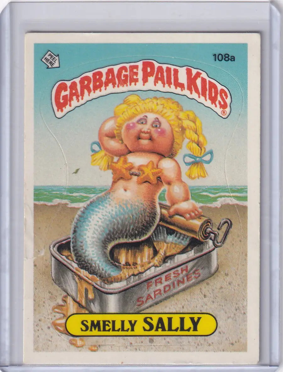 Garbage Pail Kids card from Series 3, 108a Smelly Sally collectible card image