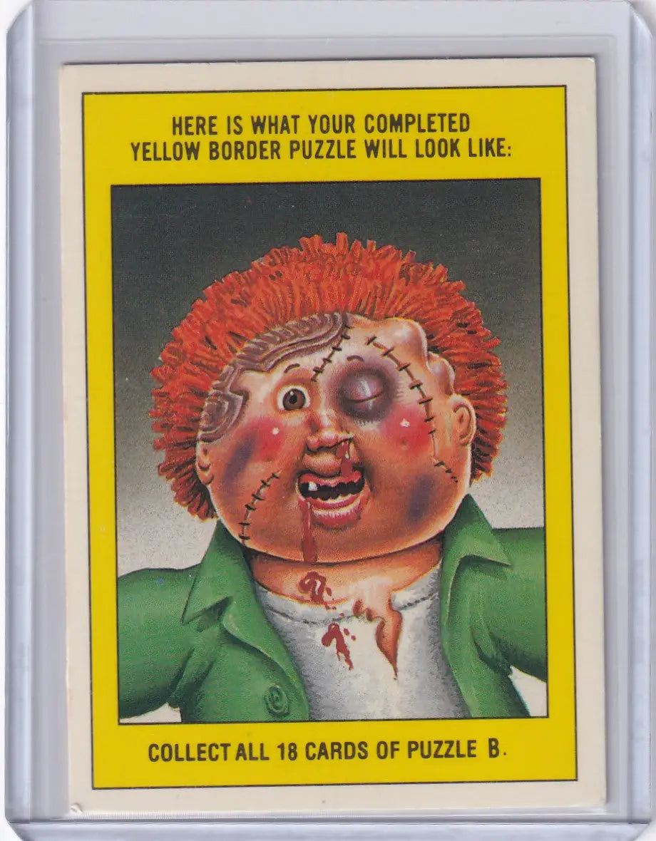 Cabbage Patch Kids trading card from Garbage Pail Kids Series 3 109b Croakin Colin