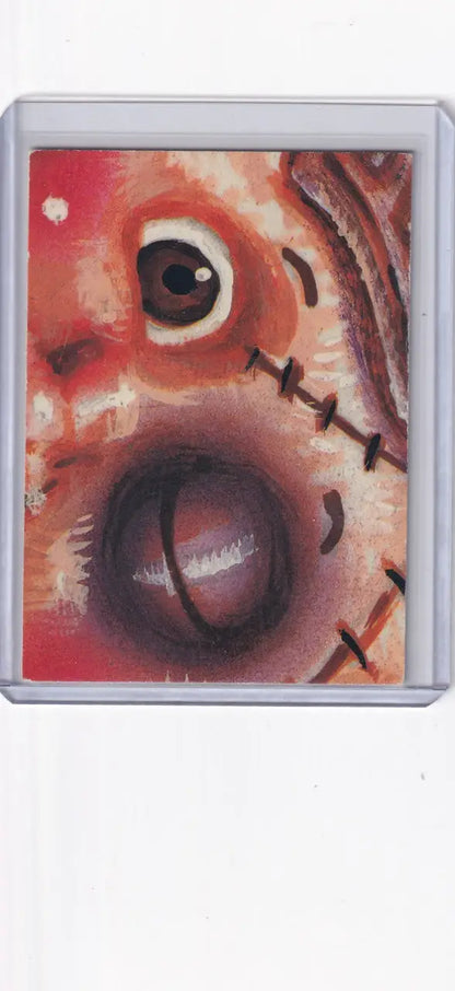 Creepy doll face painting from Garbage Pail Kids Series 3 121b Dwight Bite collectible