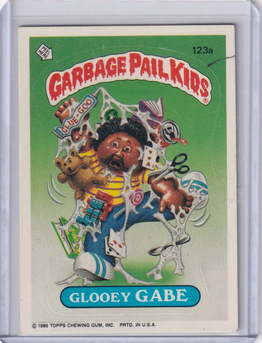 Garbage Pail Kids trading card 123a Glooey Gabe from Garbage Pail Kids Series 3