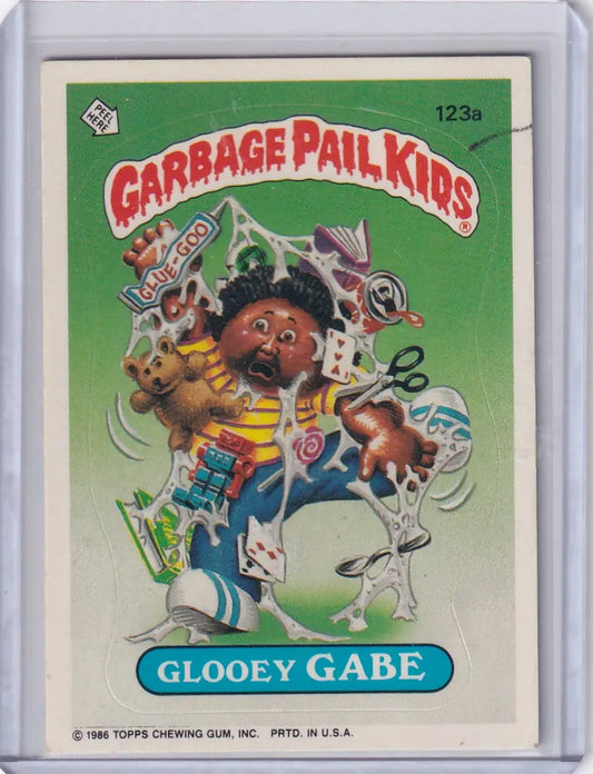 Garbage Pail Kids trading card 123a Glooey Gabe from Garbage Pail Kids Series 3