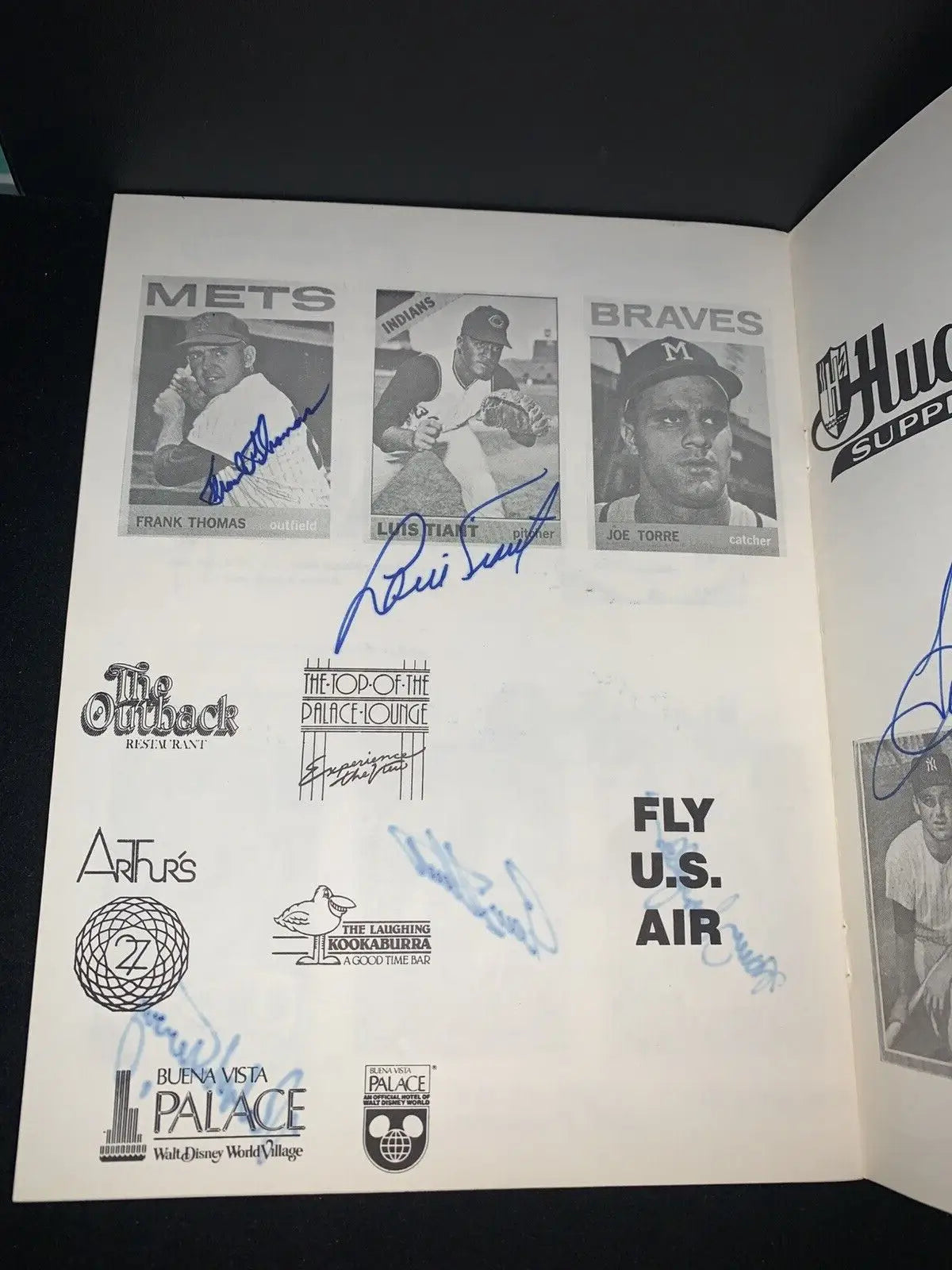 1986 Orlando Baseball Old-Timers Game Auto Program Tiant Cepeda Oliva 30 + Sig JSA