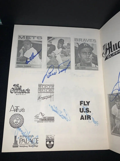 1986 Orlando Baseball Old-Timers Game Auto Program Tiant Cepeda Oliva 30 + Sig JSA